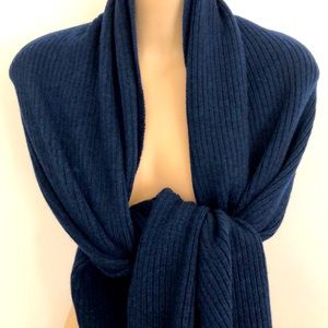 Banana Republic NavyBlue knit scarf ExCCo 100%Wool